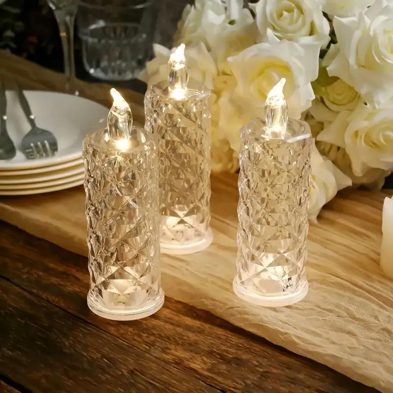 Crystal Flameless Candle (pack of 3)