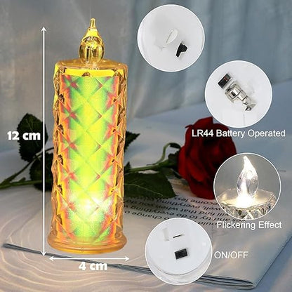 LED Flameless Decorative Candle Lights (pack of 3)