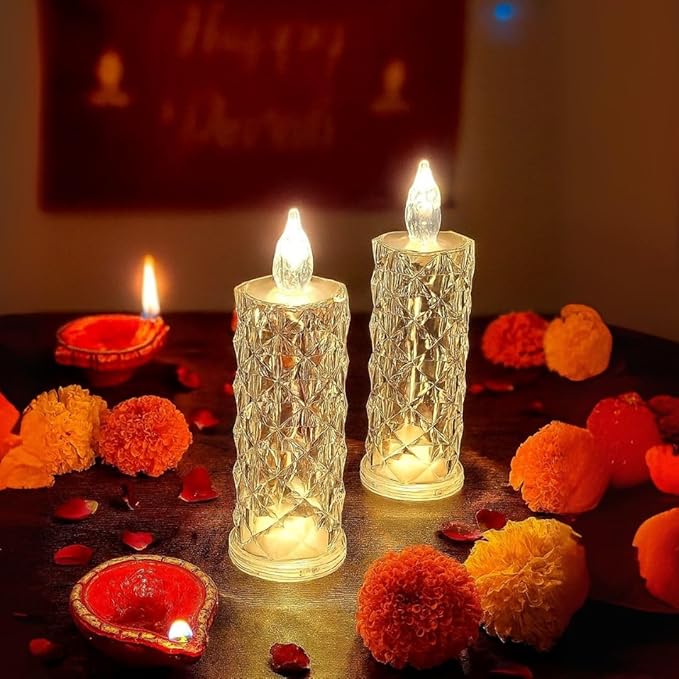 Crystal Flameless Candle (pack of 3)