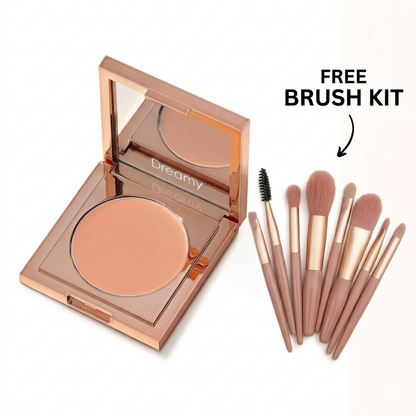 Dreamy™️ | CC UnderEye Corrector for Dark circles in MEDIUM TAN (FREE BRUSH KIT)-100% Authentic