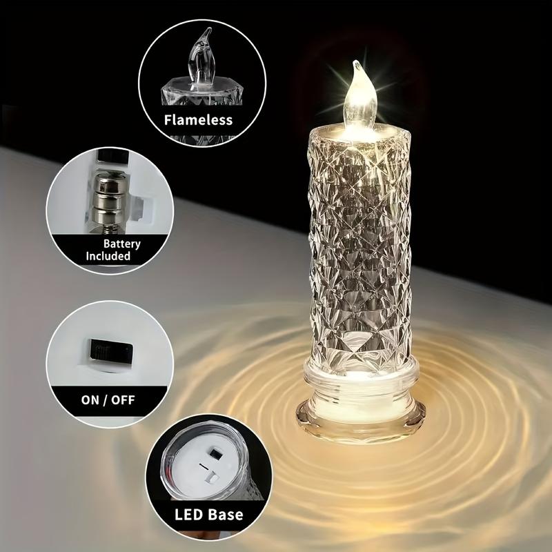 Crystal Flameless Candle (pack of 3)